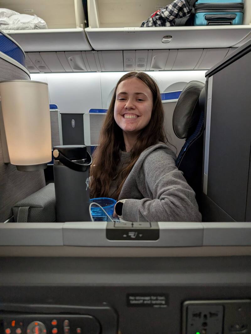 Malia on flight 1