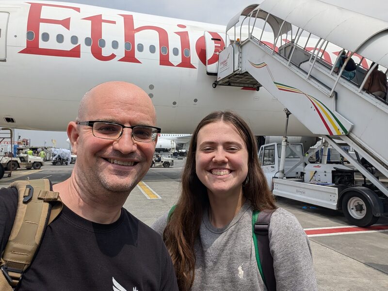 Before boarding our Ethiopia flight