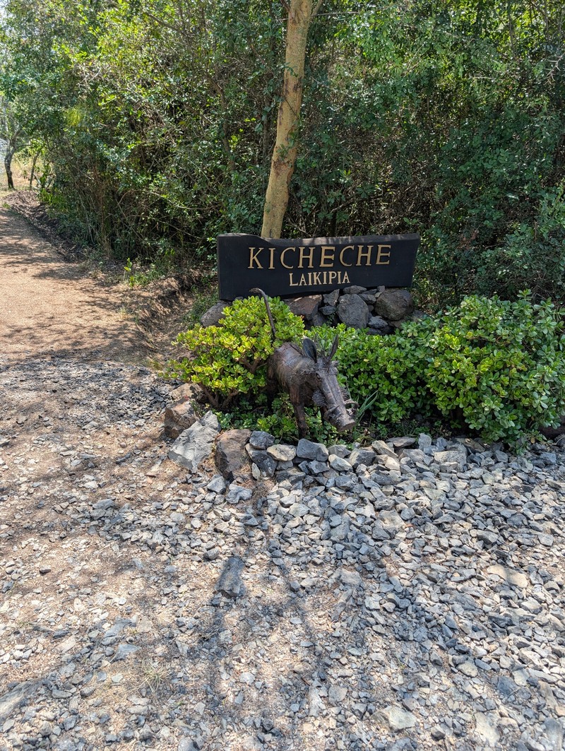 Sign entering Kicheche Laikipia