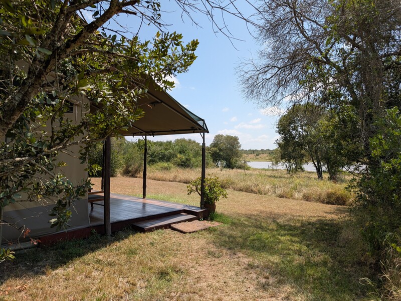 View of a tent at Laikipia
